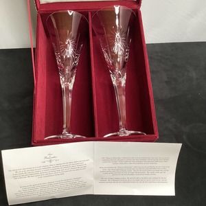 Shannon Crystal Champagne Flutes